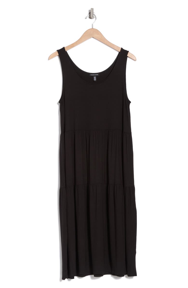 Eileen Fisher Tiered Jersey Tank Dress, Alternate, color, 