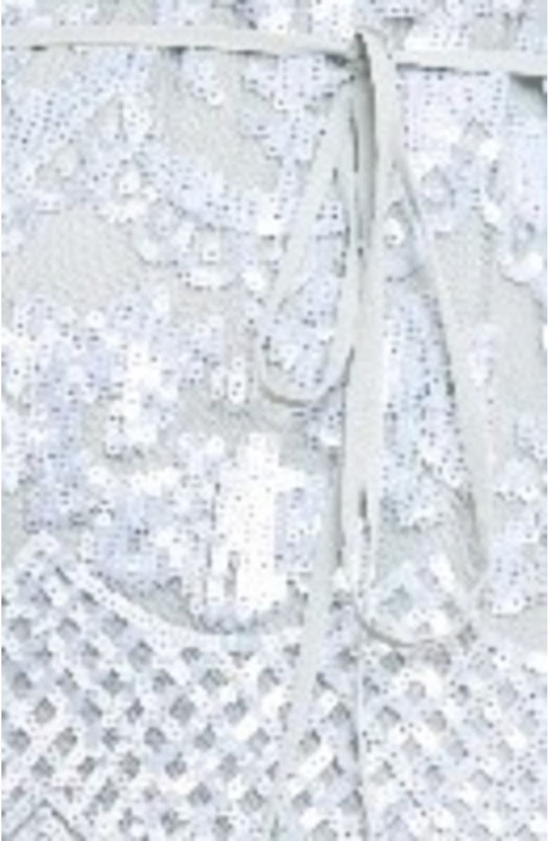 Needle & Thread Snowdrop 3/4 Sleeve Crew Neck Ankle Gown, Alternate, color, French Blue