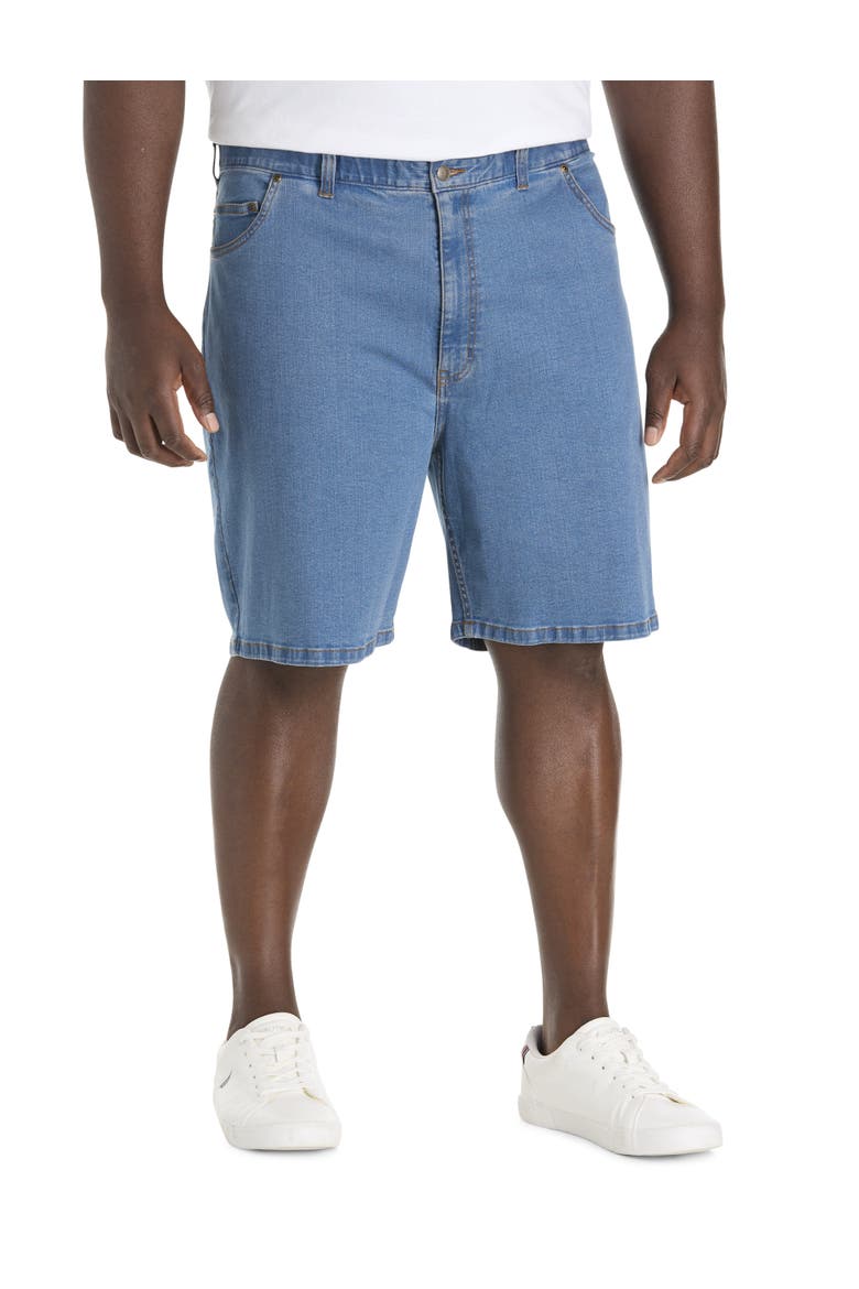Big & Tall Continuous Comfort Stretch Jean Shorts, Alternate, color, MEDIUM BLUE