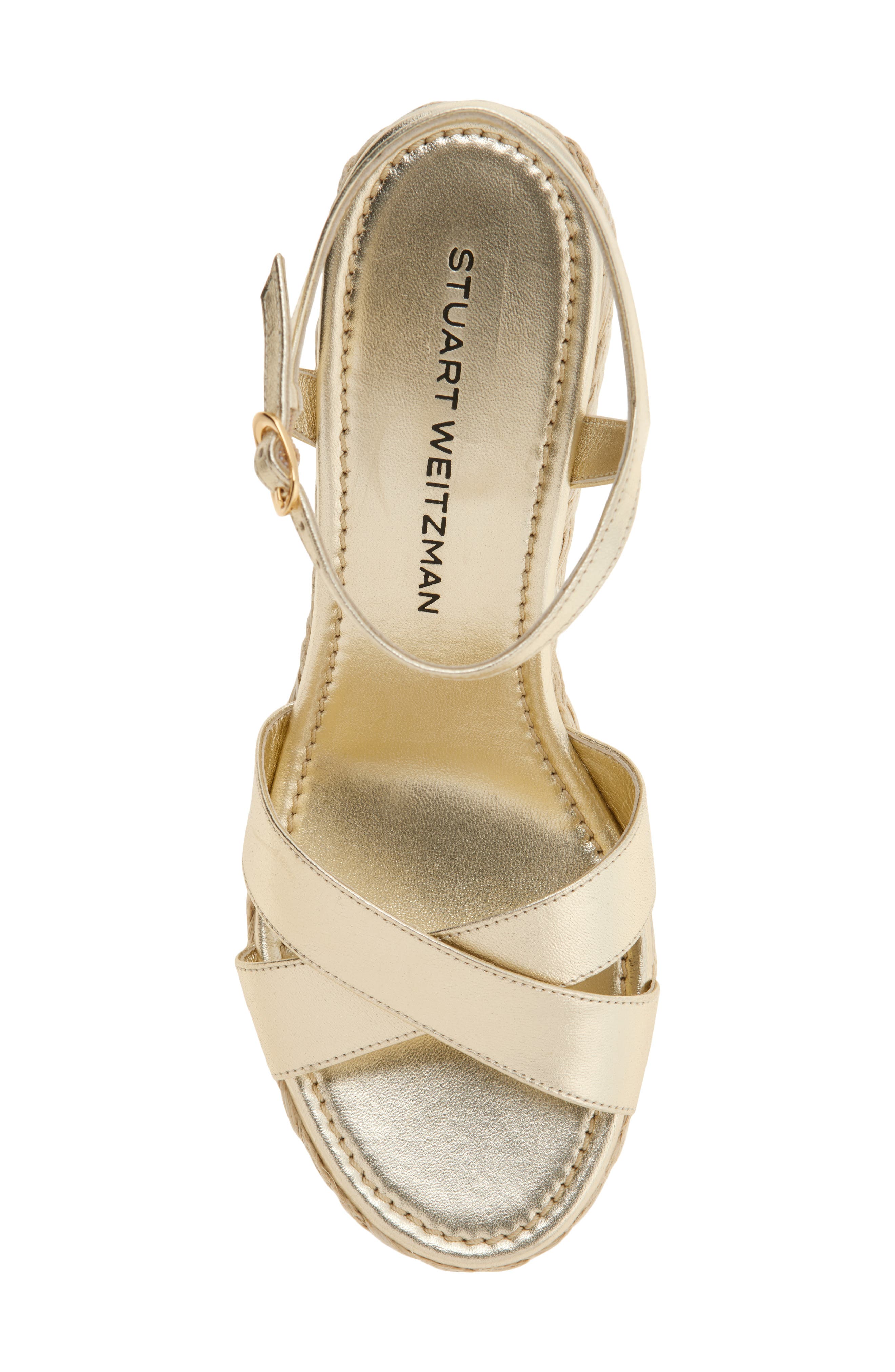 Dayna Espadrille Wedge Sandal, Alternate, color, LIGHT GOLD/ NATURAL