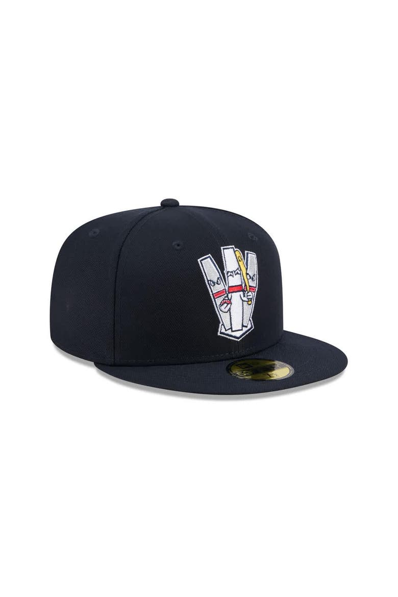 Men's New Era  Navy Portland Sea Dogs Theme Nights 59FIFTY Fitted Hat, Alternate, color, Navy