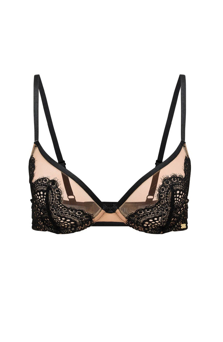 Adore Me Sonja Unlined Plunge Bra, Alternate, color, Black