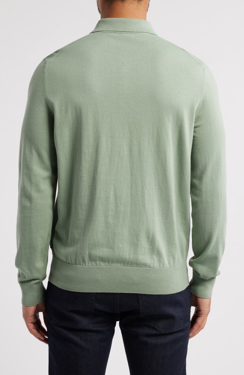 BOSS Gemello Cotton Polo Sweater, Alternate, color, Light Green