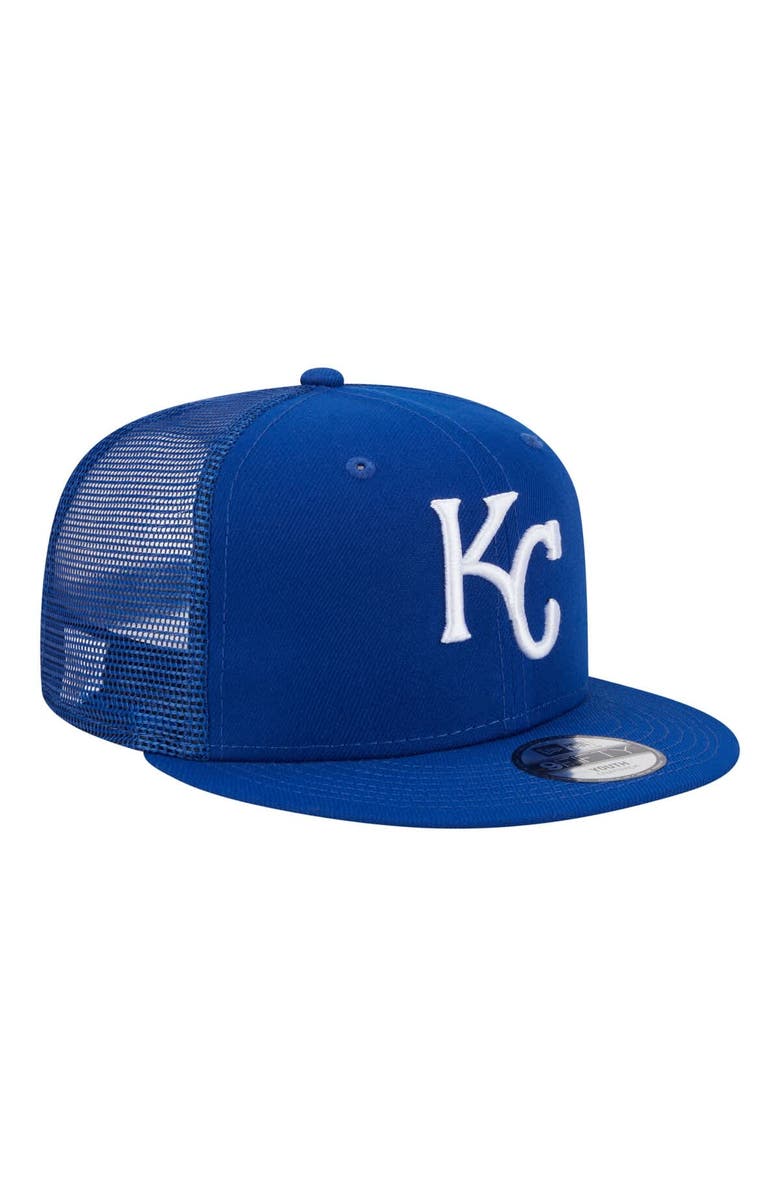 New Era Youth New Era  Royal Kansas City Royals 9FIFTY Trucker Snapback Hat, Alternate, color, Royal