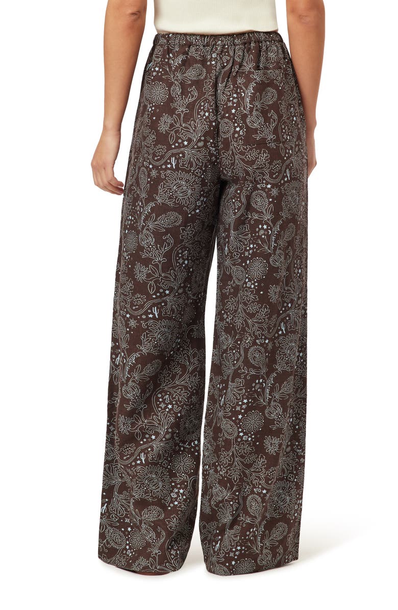Scotch & Soda Pull-On Pants, Alternate, color, Hot Fudge All-Over Bandana