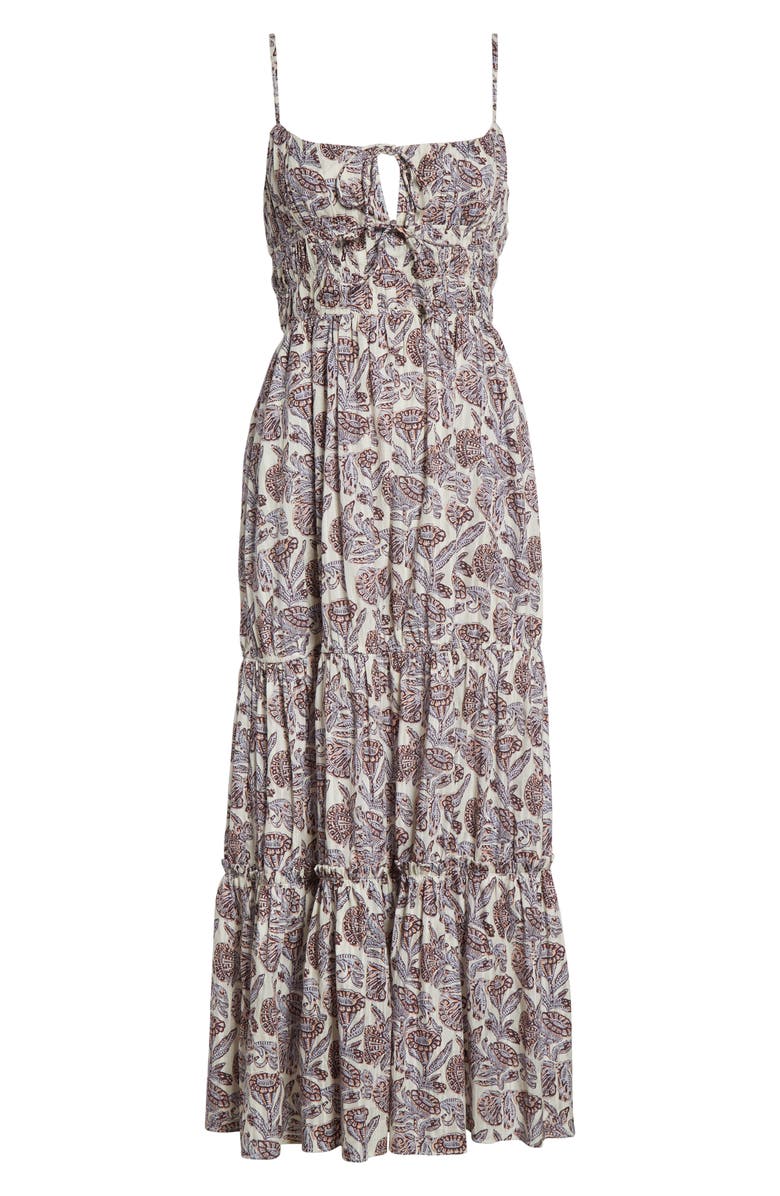 Ulla Johnson Aydin Print Tiered Cotton Sundress, Alternate, color, Meadow