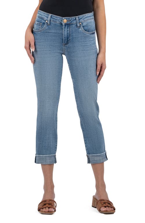 KUT from the Kloth Amy Crop Straight Leg Jeans in Gained Blue  product