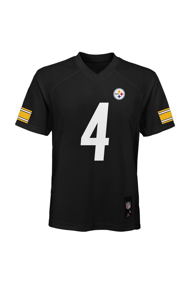 Youth DK Metcalf Black Pittsburgh Steelers Replica Jersey, Alternate, color, Black