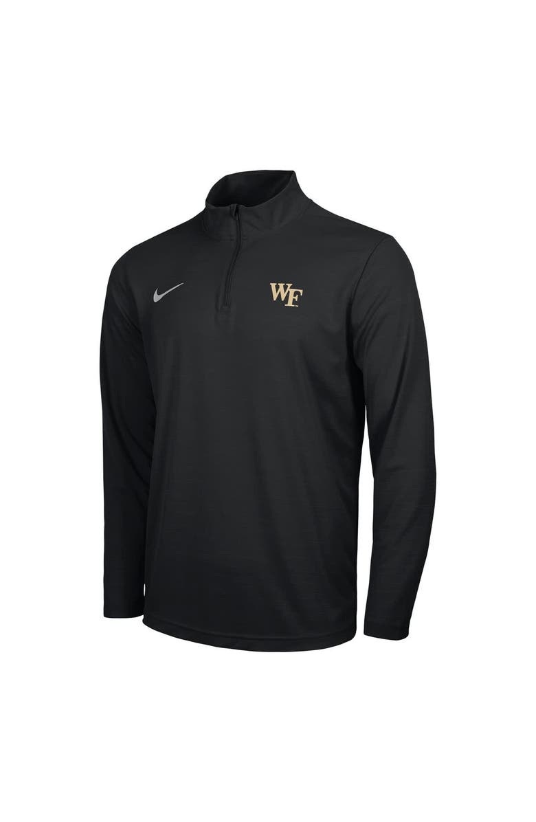 Nike Men's Nike Black Wake Forest Demon Deacons Intensity Performance Quarter-Zip Pullover, Alternate, color, 