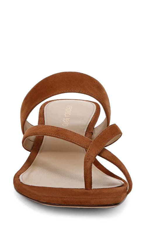 Veronica Beard Alanis Kitten Heel Slide Sandal In Elmwood Suede