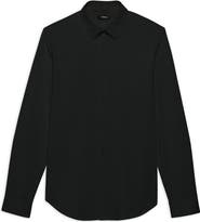 Theory Sylvain ND Structure Knit Button-Up Shirt