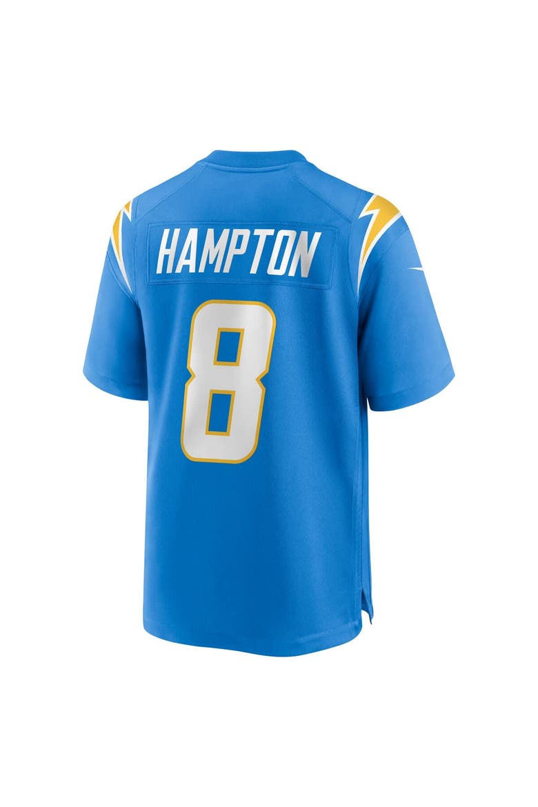 Men's Nike Omarion Hampton Powder Blue Los Angeles Chargers 2025 NFL Draft First Round Pick Game Jersey, Alternate, color, Powder Blue