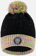 Deux par Deux Lined Knit Hat with Pompom