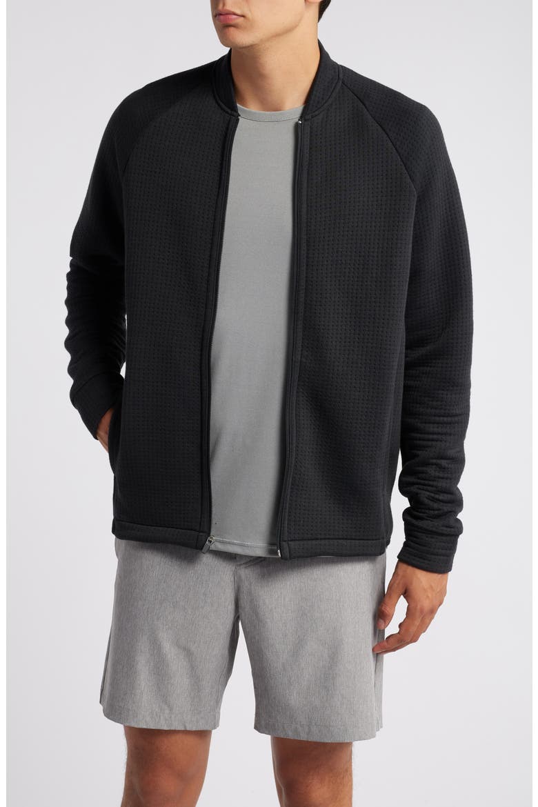 Power Up Quilted Jacket, Main, color, BLACK