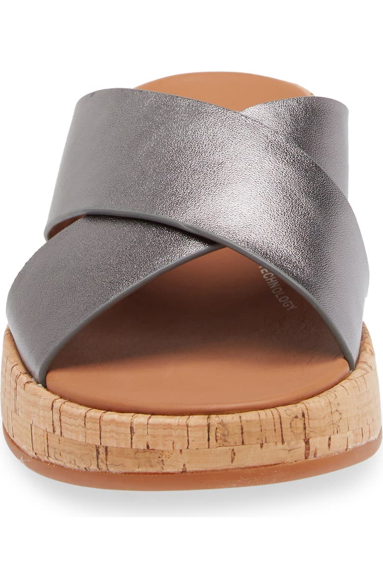 FitFlop F-Mode Metallic Slide Sandal, Alternate, color,