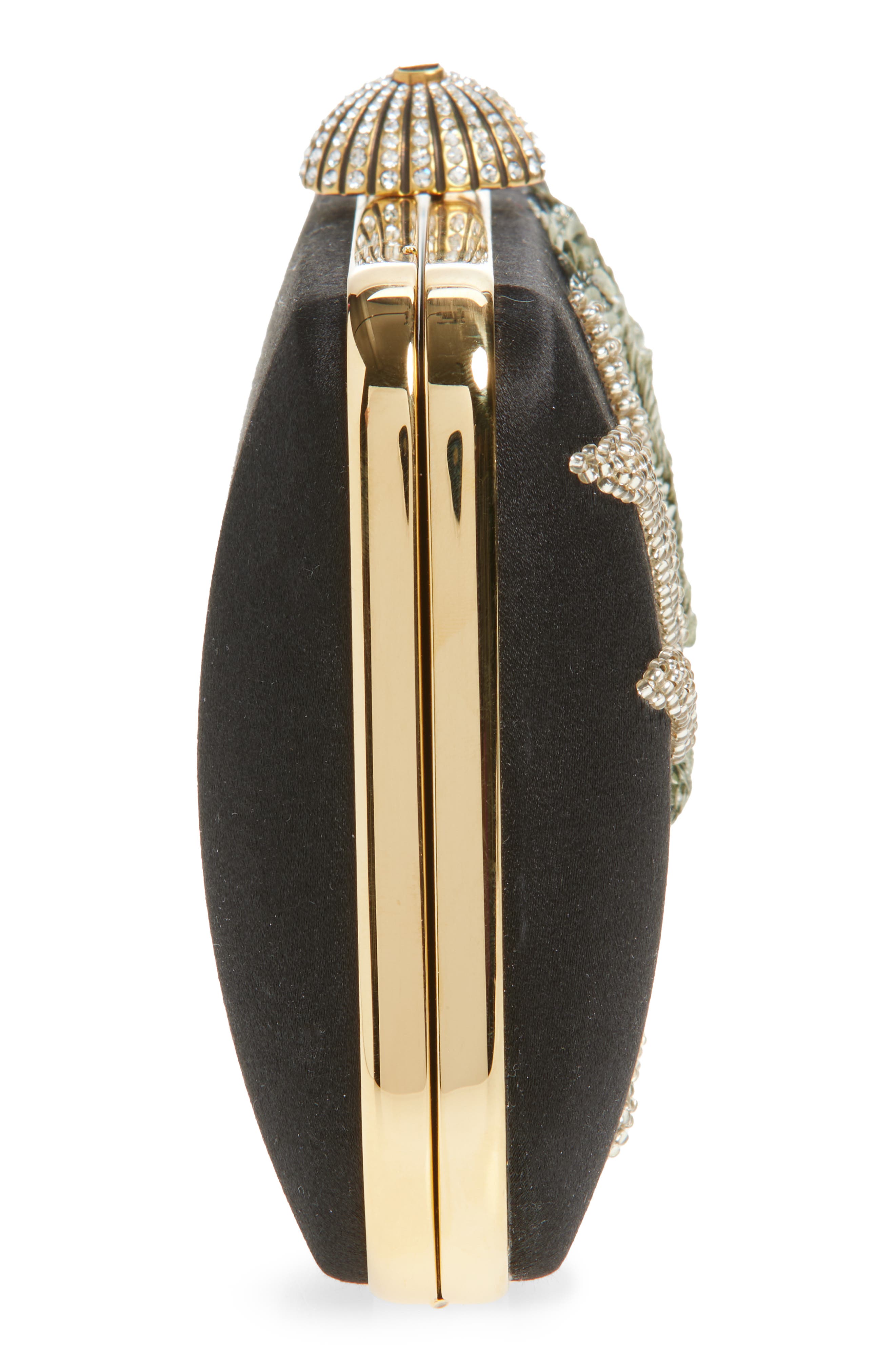 Valentino Garavani Carry Secrets Embellished Minaudière, Alternate, color, Black/ Crystal