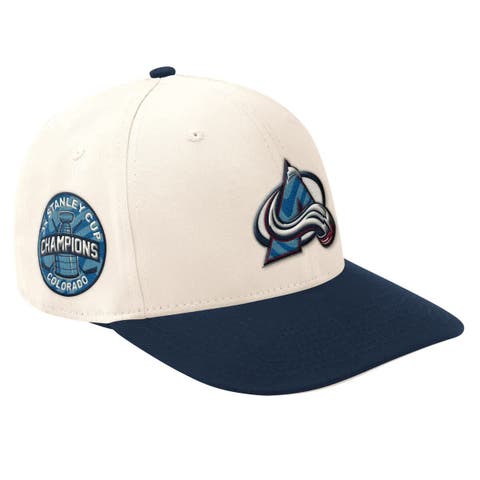 Men's Starter  Cream/Navy Colorado Avalanche Blue Wave Classic Adjustable Hat