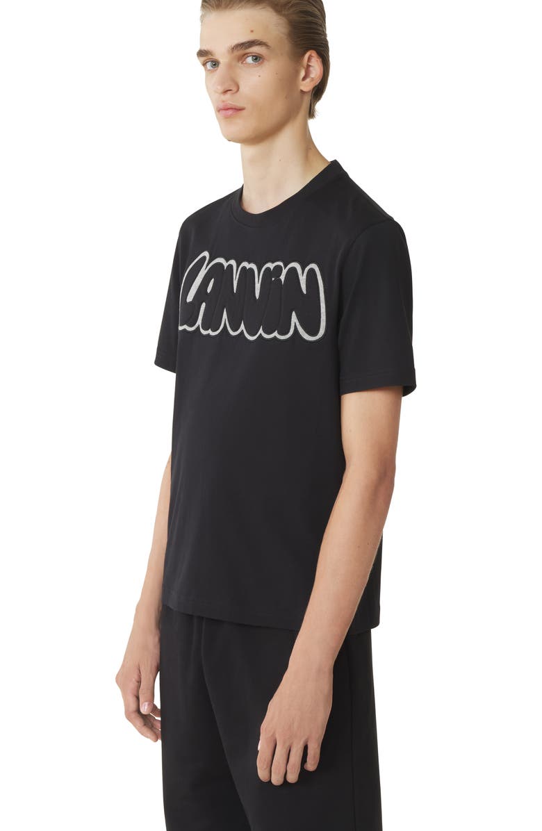 Lanvin Black Modern Curb T-Shirt, Alternate, color, Black