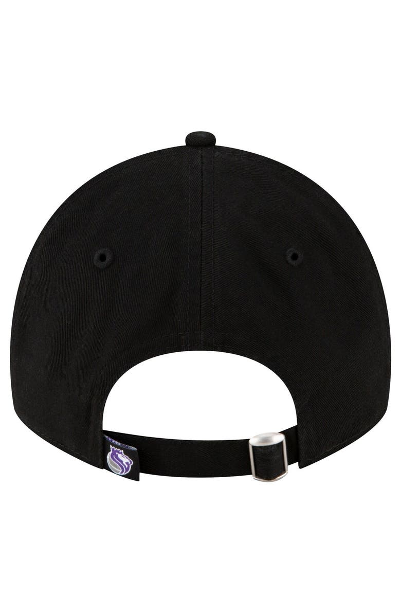 New Era Men's New Era Black Sacramento Kings Team 2.0 9TWENTY Adjustable Hat, Alternate, color, Black
