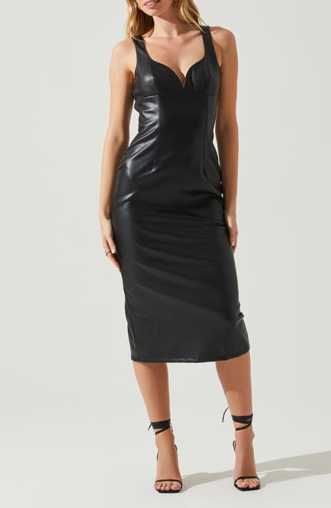 Blair Faux Leather Dress