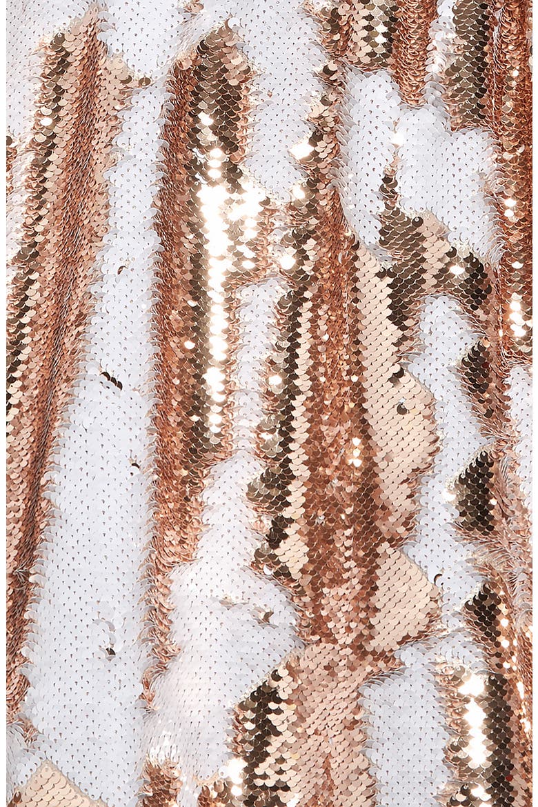 Lola & the Boys Rose Gold Party Dress, Alternate, color, ROSE GOLD