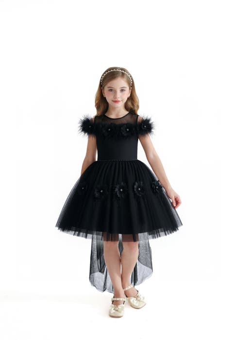 Feather Bow Dress (Toddler, Little Kid & Big Kid)
