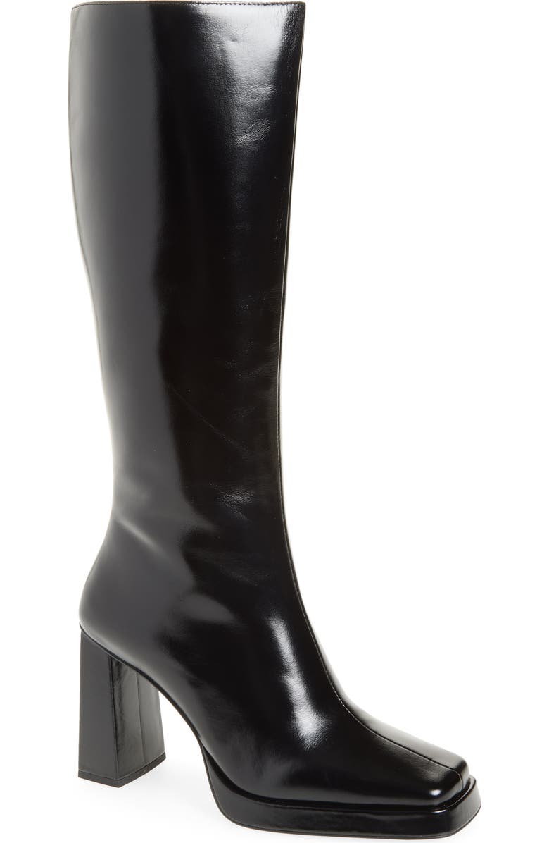 Jeffrey Campbell Maximal Knee High Boot, Main, color, Black