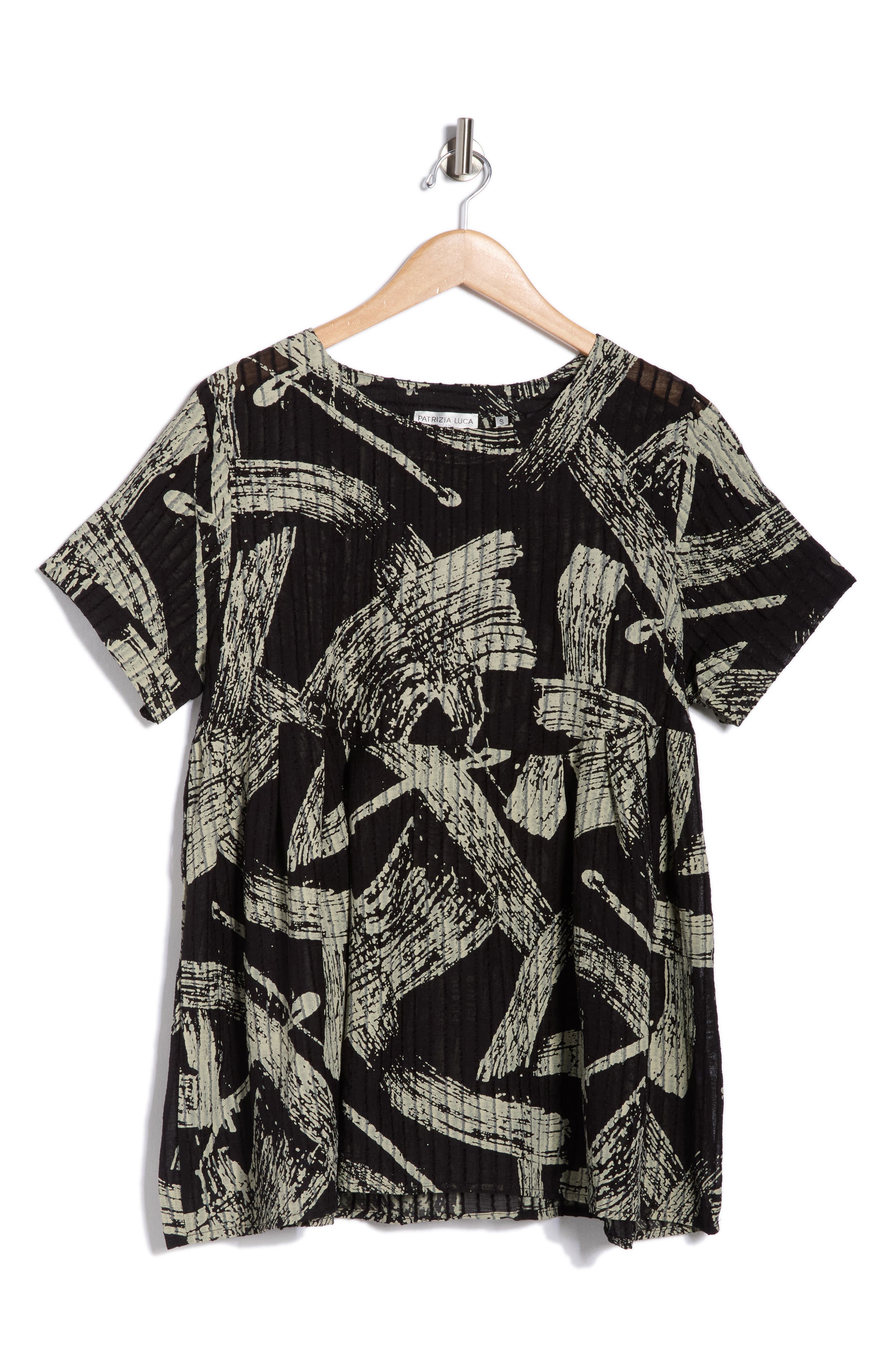 PATRIZIA LUCA Draped Grommet T-Shirt