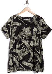 PATRIZIA LUCA Draped Grommet T-Shirt