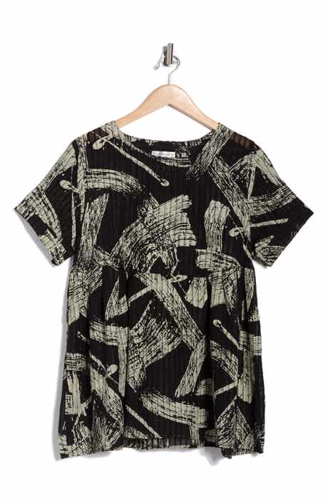 PATRIZIA LUCA Draped Grommet T-Shirt