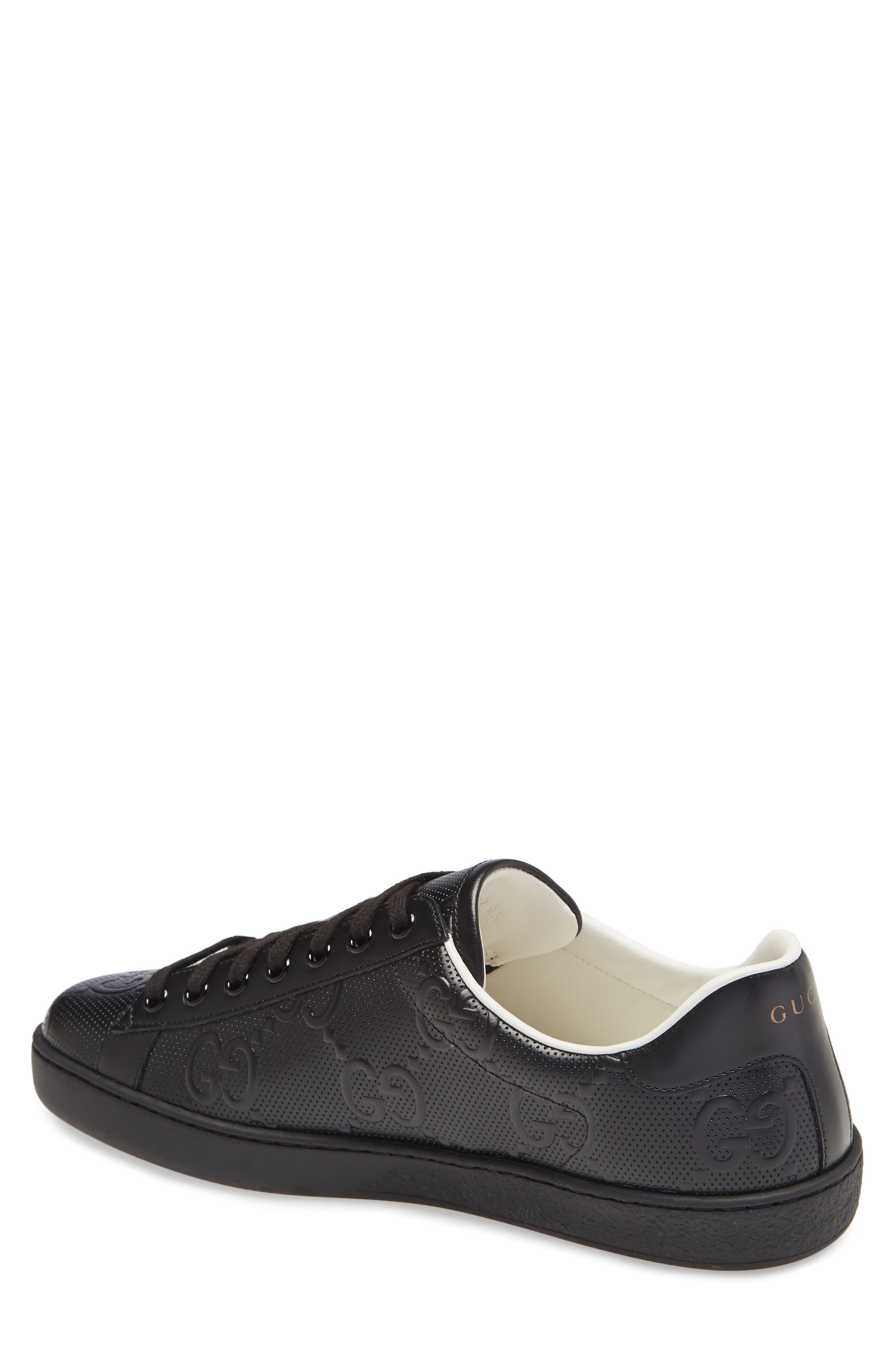 Gucci New Ace Logo Low Top Sneaker, Alternate, color, 