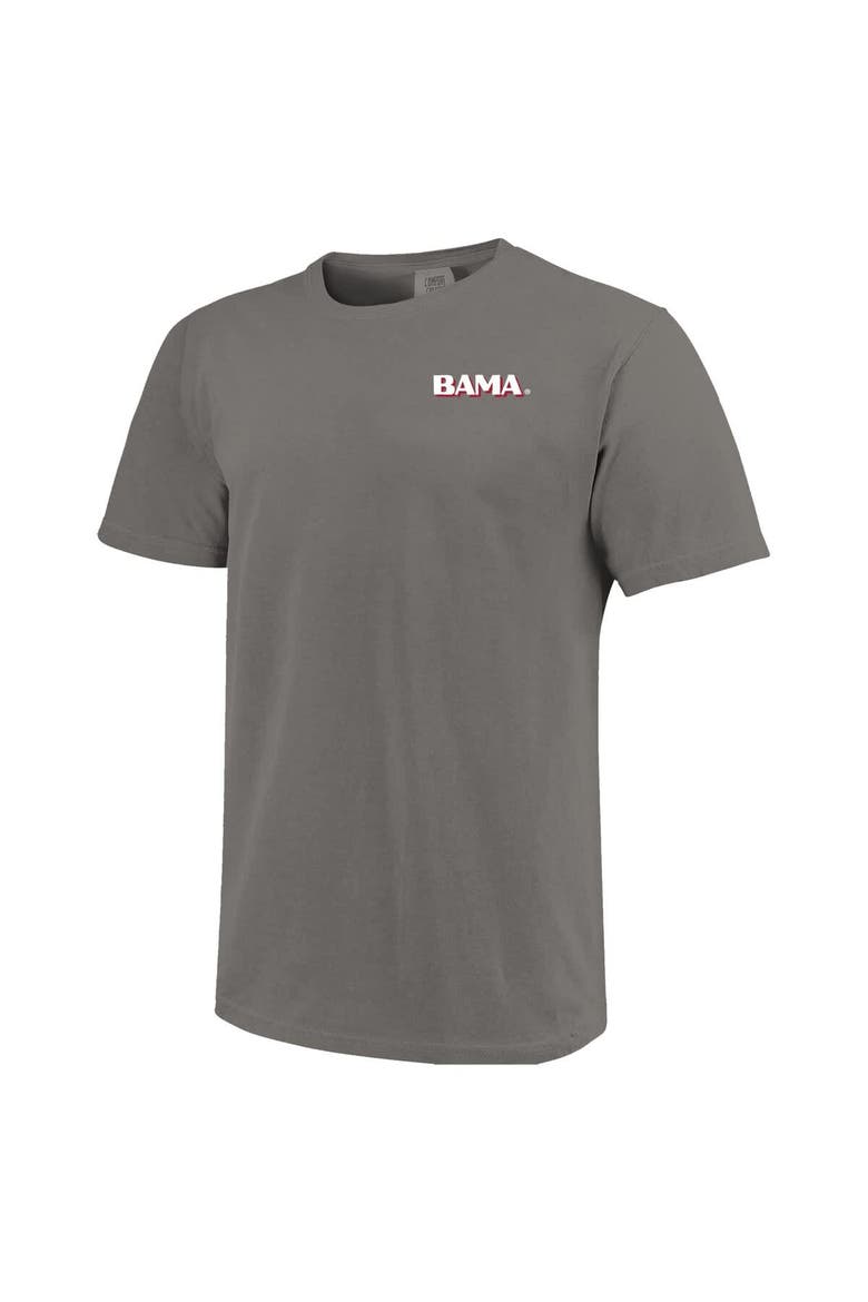 Men's  Gray Alabama Crimson Tide Comfort Colors Team Statue T-Shirt, Alternate, color, Gray