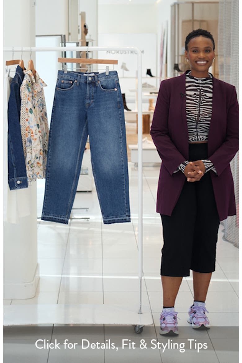 Runway Crop Straight Leg Jeans video