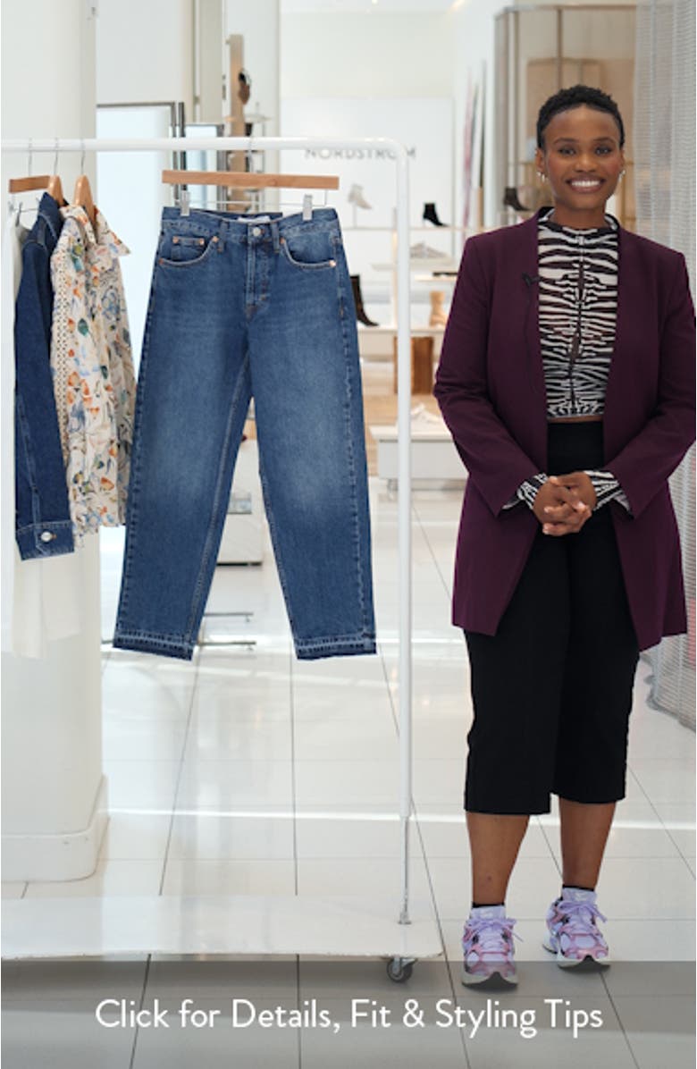 Runway Crop Straight Leg Jeans, sales video thumbnail