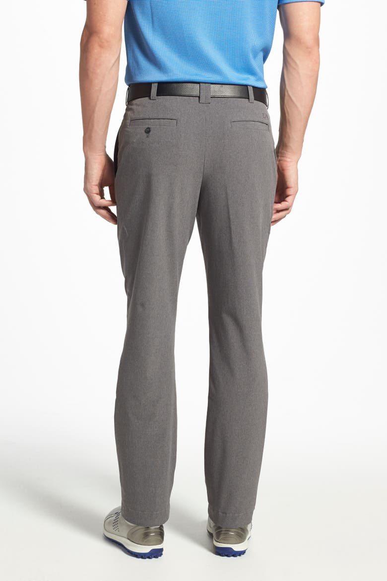 Bainbridge DryTec Flat Front Straight Leg Pants, Alternate, color, IRON GREY