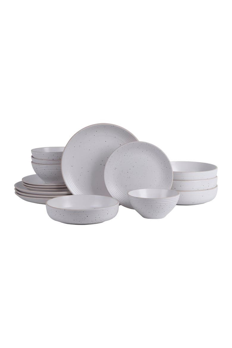 Lauren Stoneware 16-Piece Dinnerware Set, Main, color, Off White