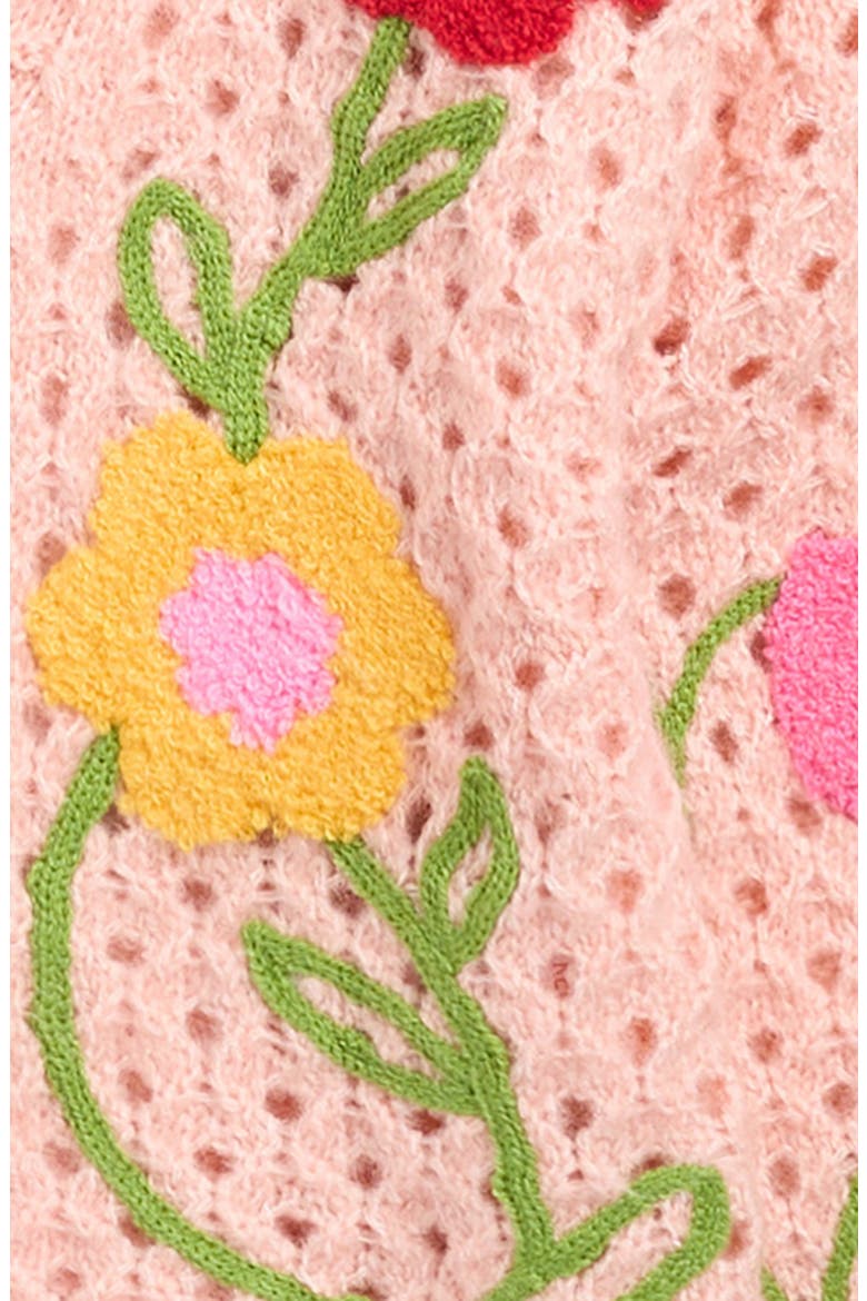 Kids' Flower Cardigan, Alternate, color, PINK