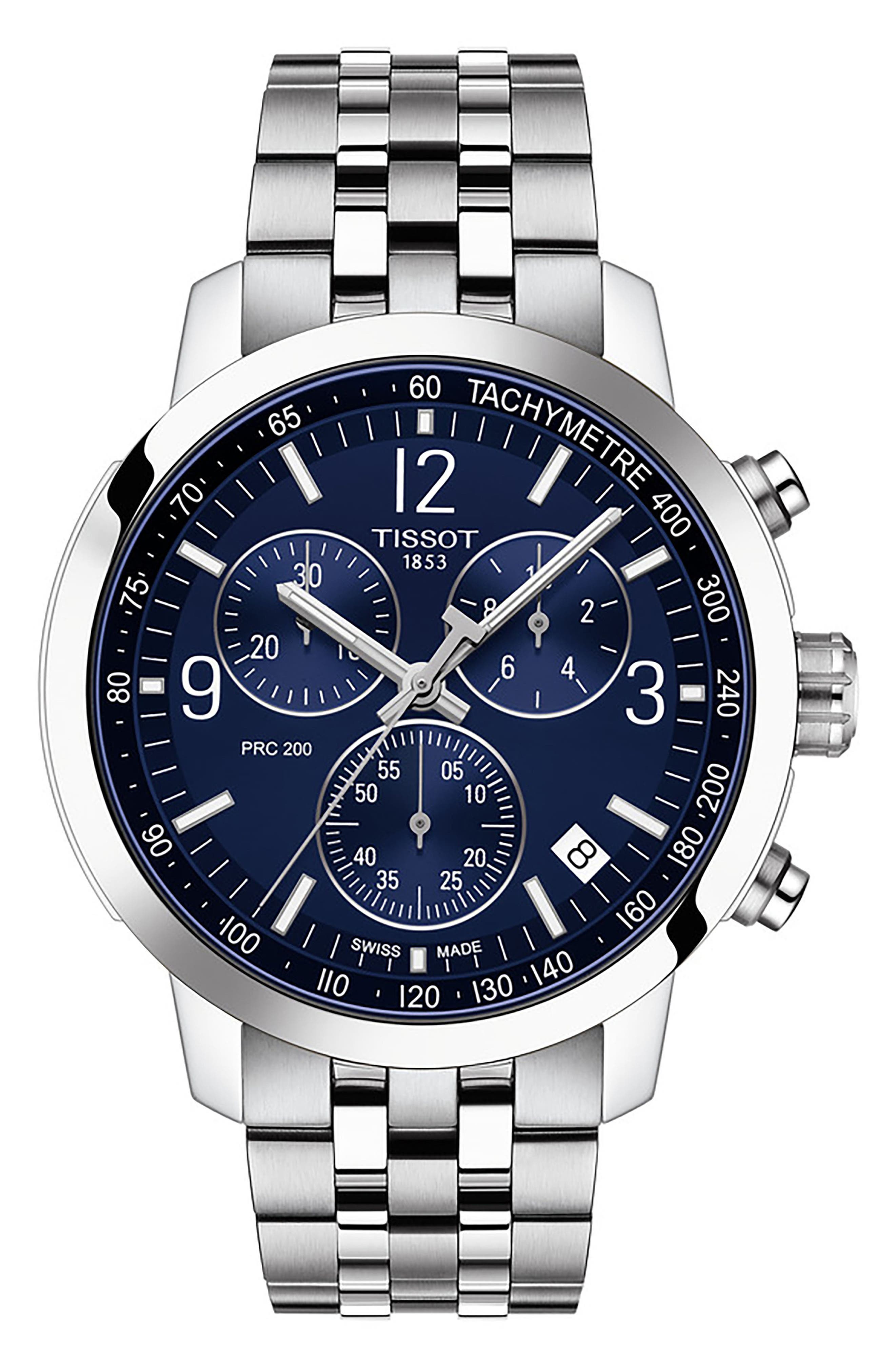 Tissot Men's PRC 200 Chronograph Bracelet Watch, 43mm | Nordstrom