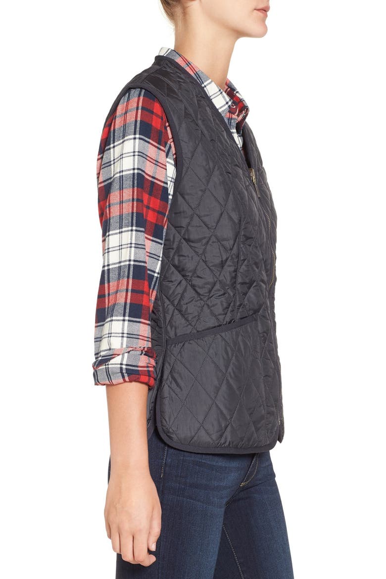 'Beadnell' Quilted Liner, Alternate, color, NAVY