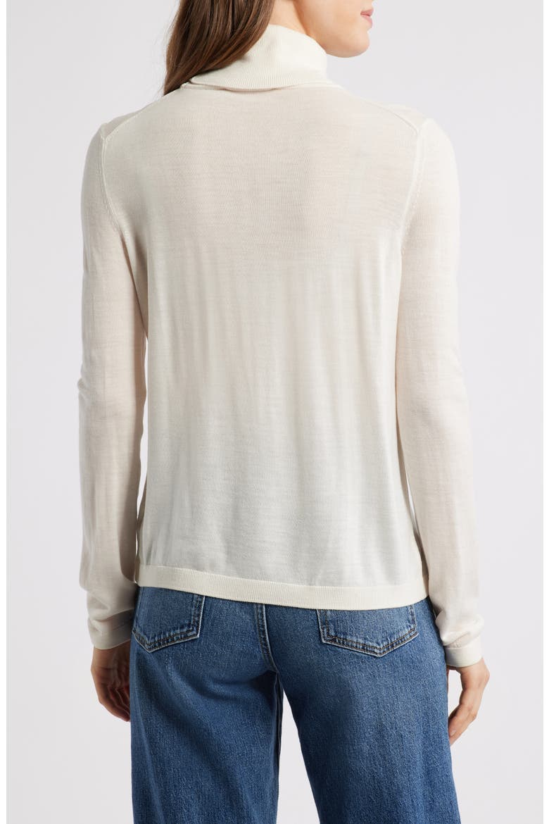 Turtleneck Wool Sweater, Alternate, color, ANTIQUE WHITE