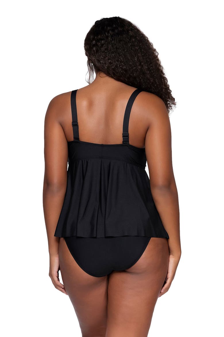 Marin Tankini Swimsuit Top, Alternate, color, Black