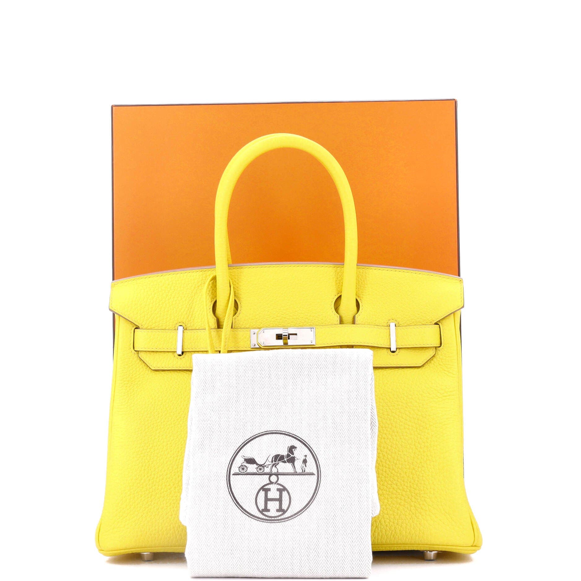 Pre-Owned Hermes Birkin Handbag Yellow Togo with Palladium Hardware 30, Alternate, color, 