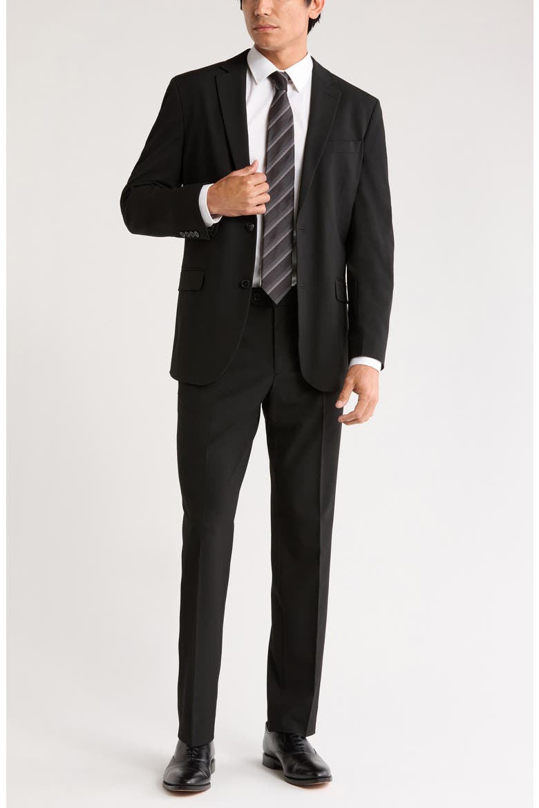 Trim Fit Suit Separate Stretch Sportcoat, Alternate, color, BLACK
