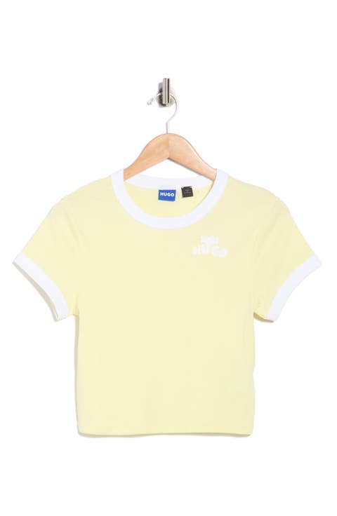 Dalia Cropped Cotton T-Shirt
