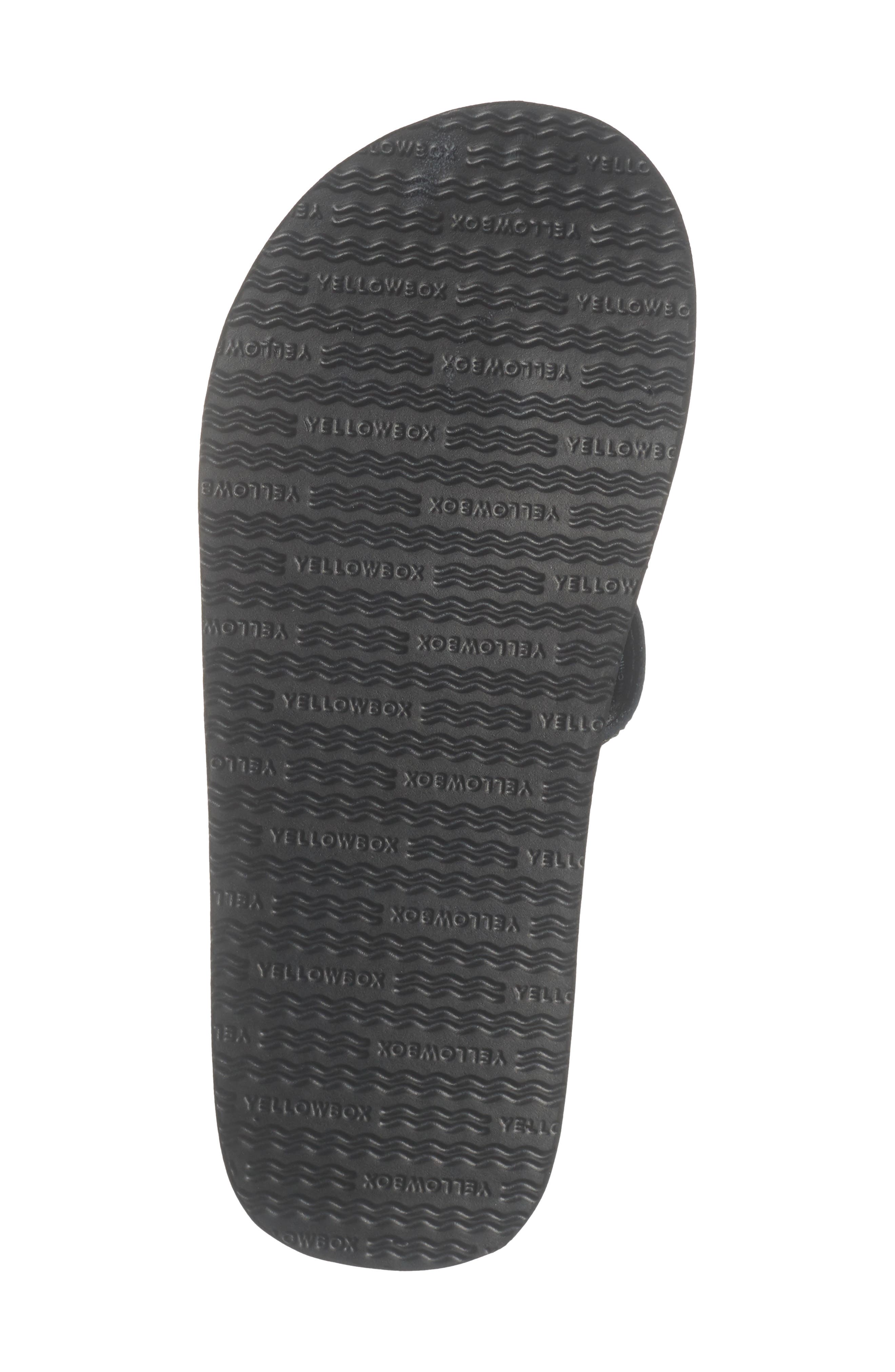 Yellow Box Premium Soriano Flip Flop Sandal, Alternate, color, Black