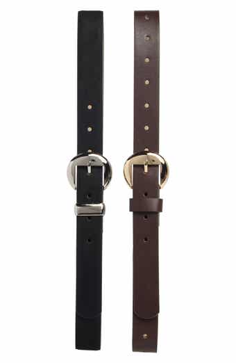 Steve Madden 2-for-1 Assorted Faux Leather Belts