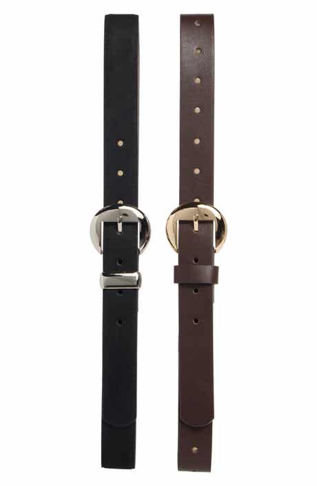 Steve Madden 2-for-1 Assorted Faux Leather Belts