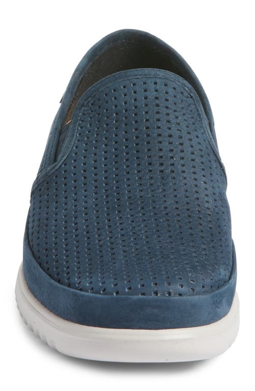 Mephisto Tiago Perforated Loafer In Blue