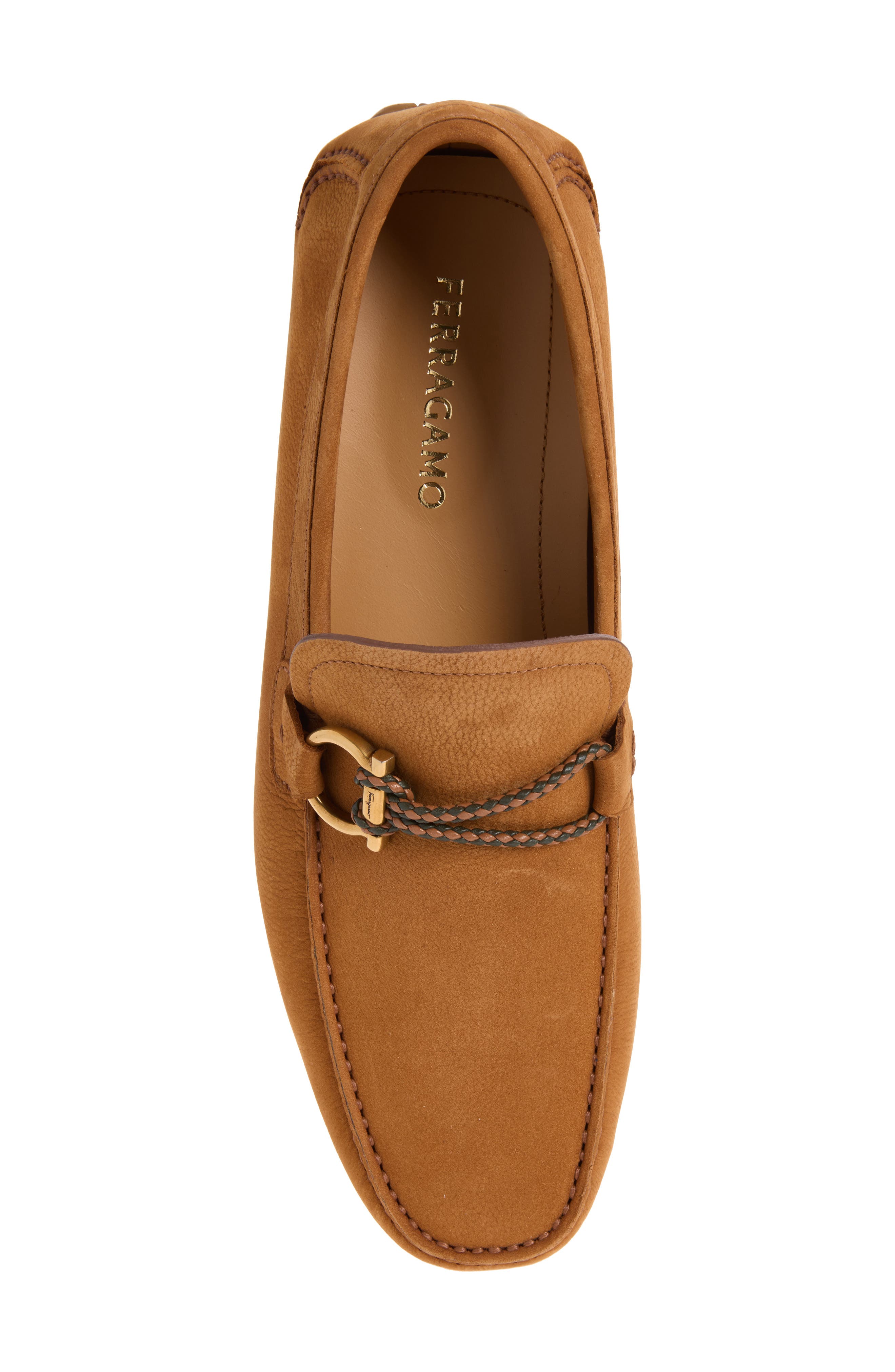 FERRAGAMO Front 4 Driving Shoe, Alternate, color, Naturale Caramello Biscotto