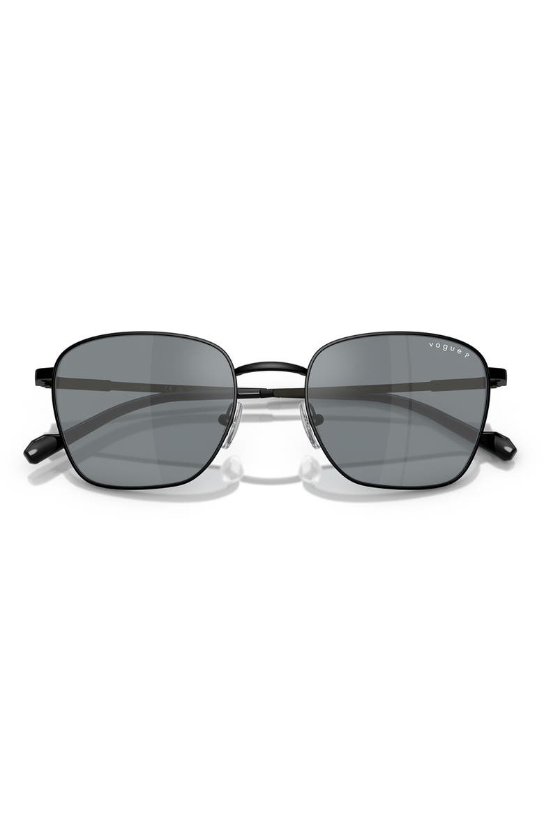 VOGUE 53mm Pillow Sunglasses, Alternate, color, Matte Black